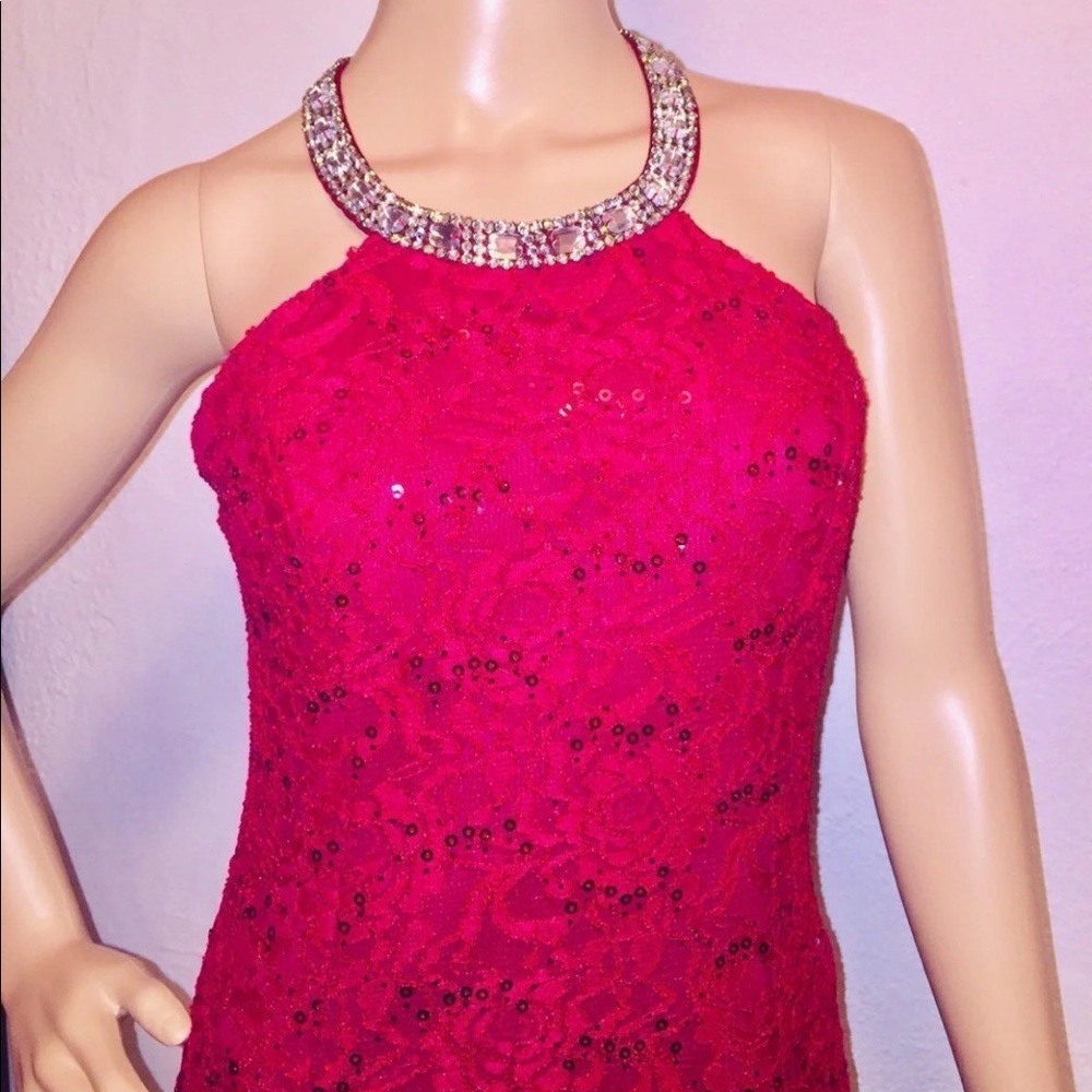 10061 party Red Gawn Lace Size S
